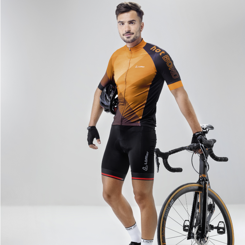 Löffler FZ Hotbond grün schwarzes Herren-Radtrikot
