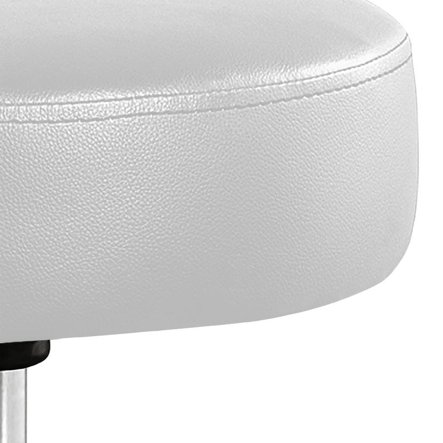 Casaria Deuba Rollhocker weiß