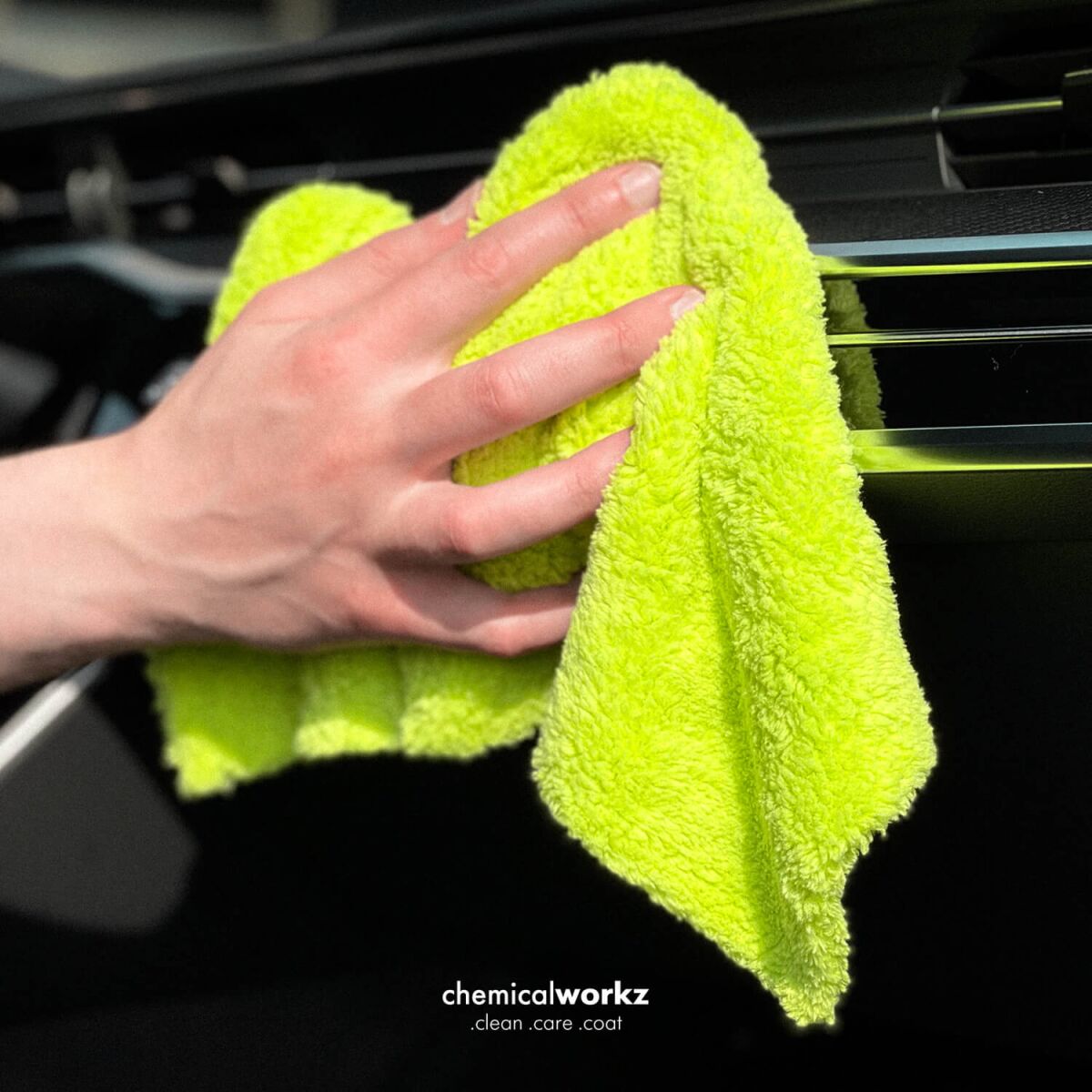 chemicalworkz Edgeless Soft Touch Towel 500GSM Grün Poliertuch 40×40cm