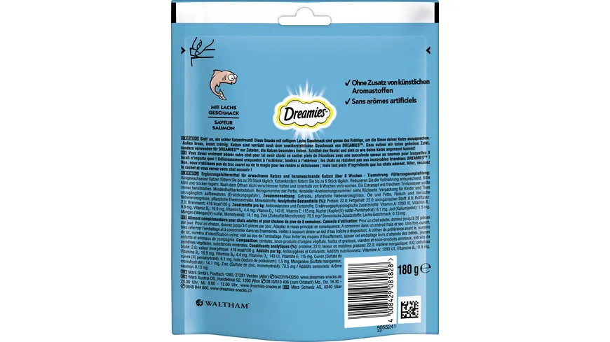 DREAMIES™ Mega Pack mit Lachs 180 g