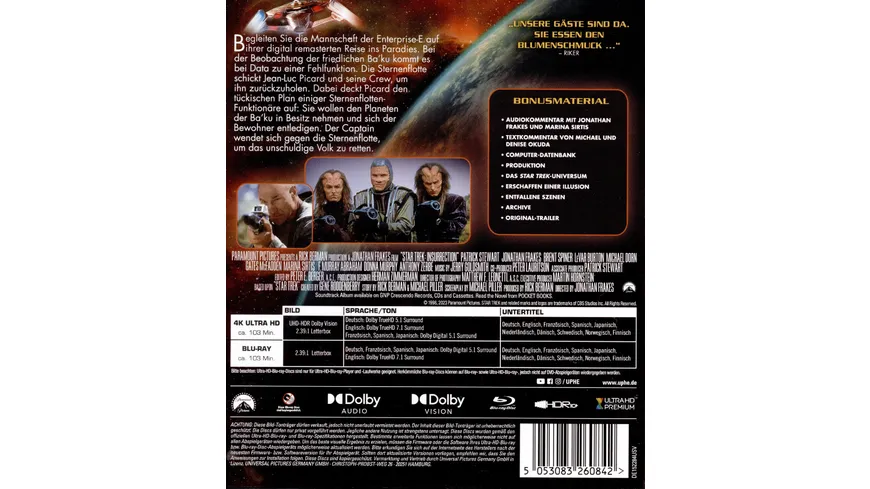 STAR TREK IX - Der Aufstand  (+ Blu-ray)