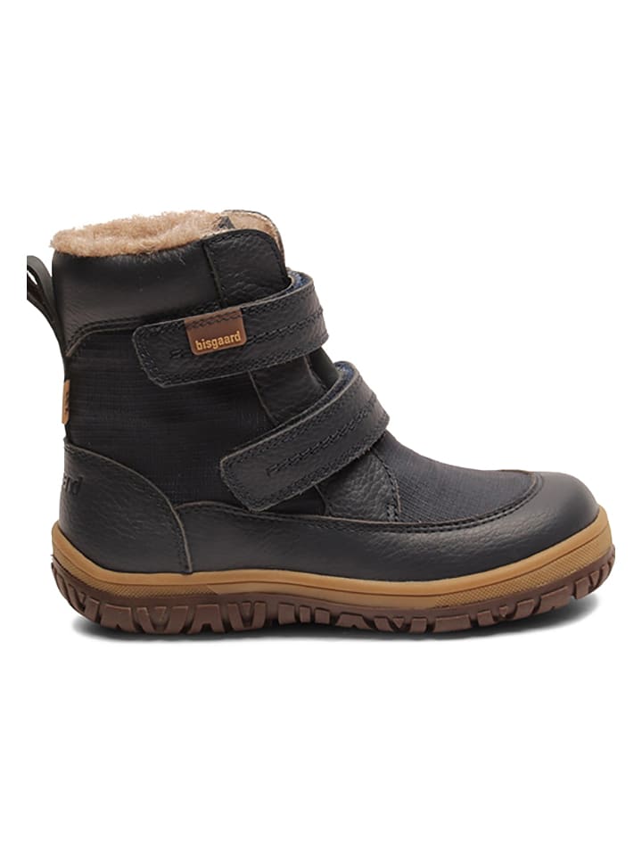bisgaard Leder-Winterboots in Dunkelblau günstig kaufen