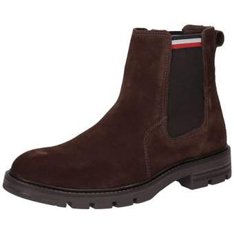 Tommy Hilfiger Corpoarte Chelsea Boots in braun