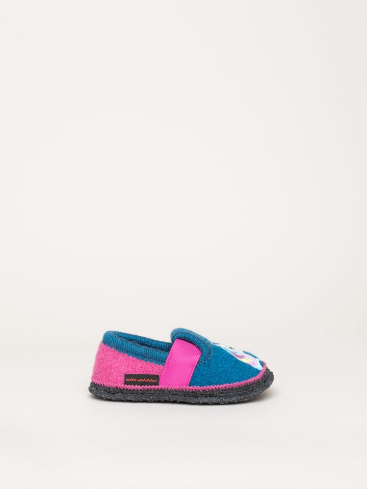 kitz-pichler Hausschuh Bobby Appl. Einhorn in arctic blue/lippstick günstig kaufen