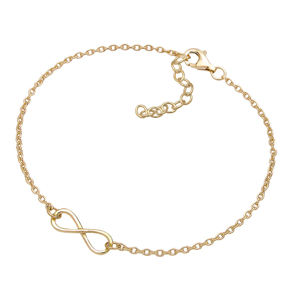 Elli Elli Bracelet Infinity Bracelet Femme  Plaqué Or Argent (925/1000) Bracelet
