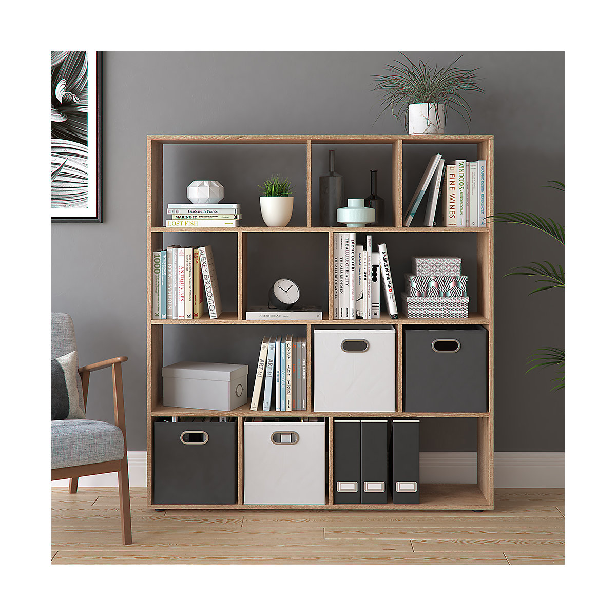 Faltbox 4er Set Anthrazit
