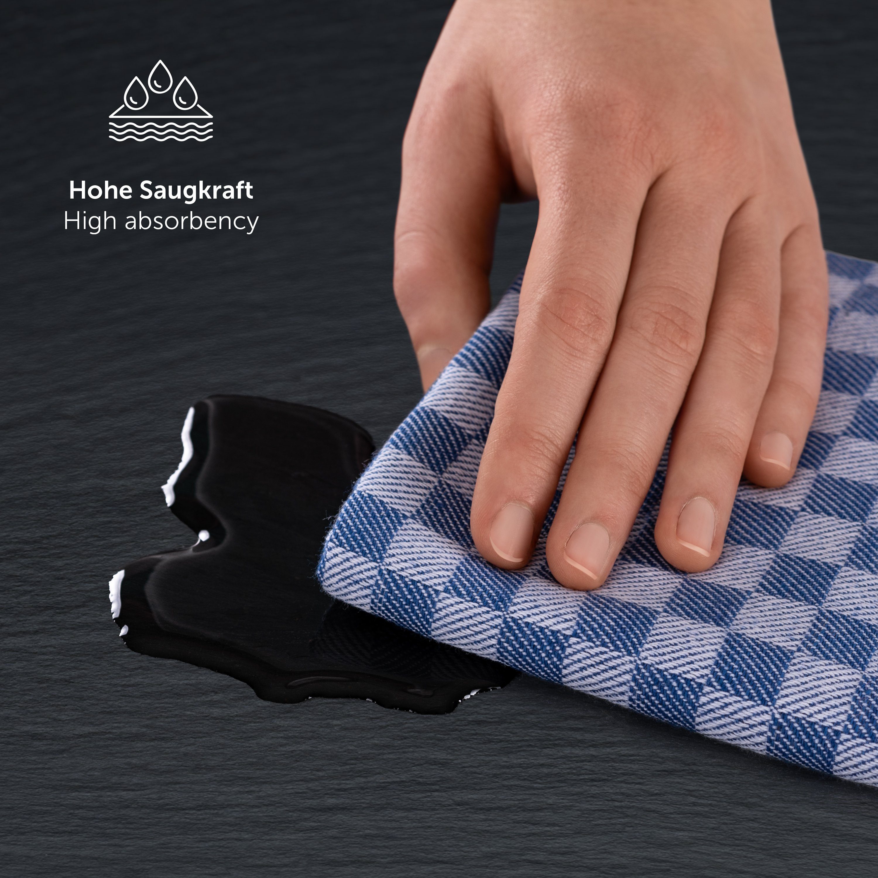 Blumtal Geschirrtuch Hochwertige Geschirrhandtücher, 100% Baumwolle, 50x70cm, (Set, 5-tlg., Set bestehend aus 5, 10 oder 20 Geschirrtücher), Hochwertiges Handtuch für die Küche - Premium Küchenhandtücher