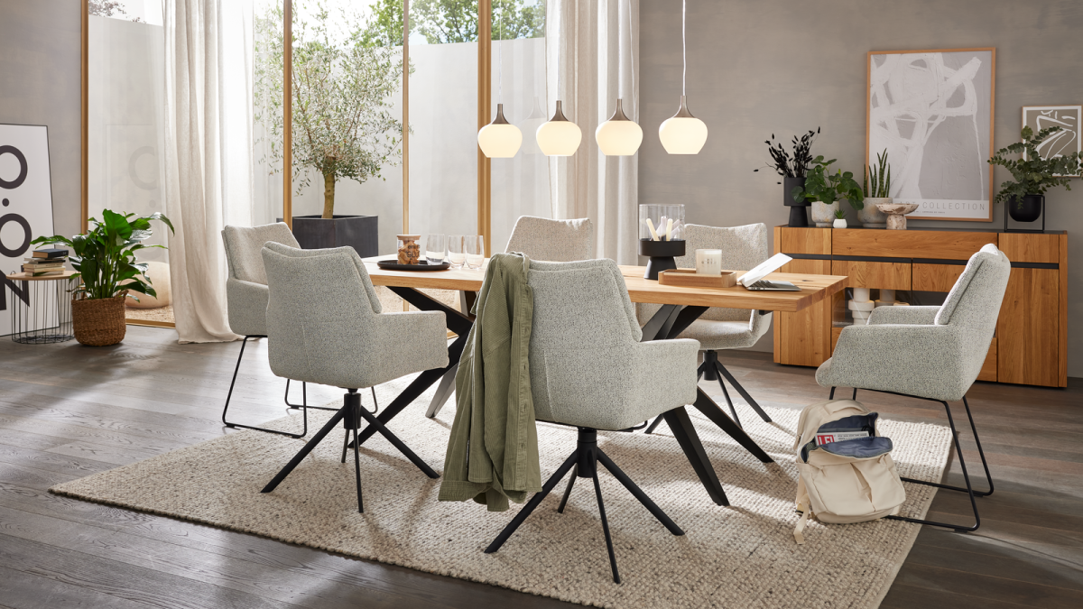 Interliving Vierfußstuhl 5118 Boucle Champagne