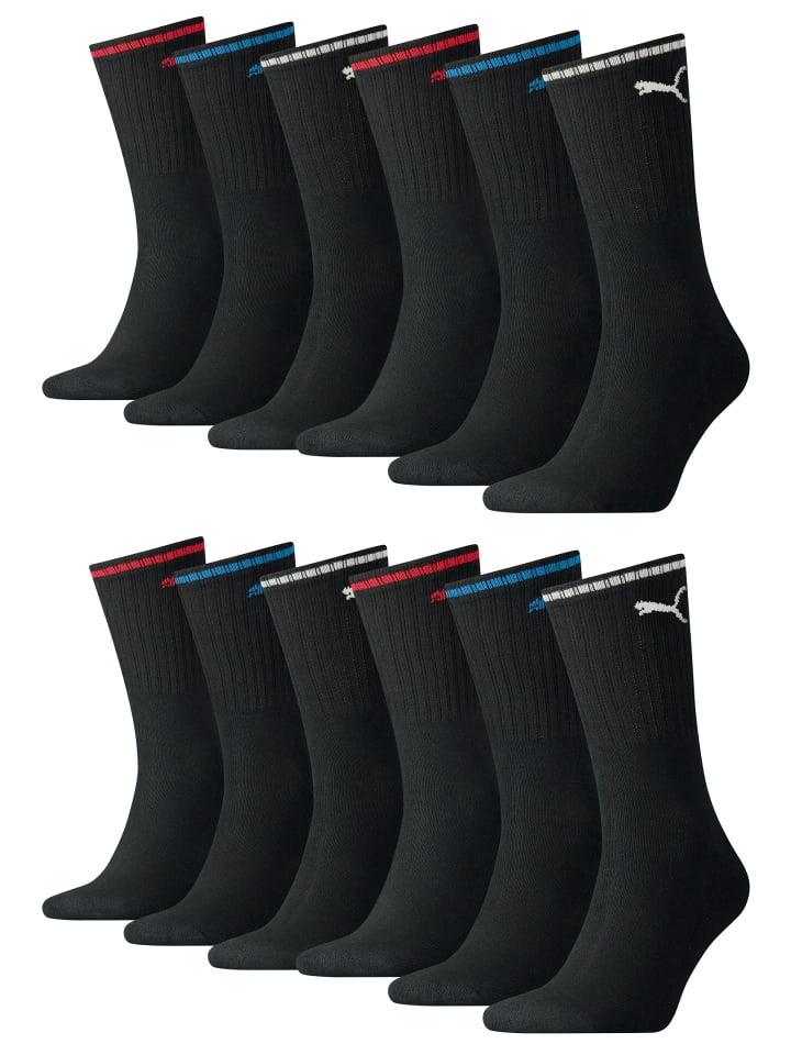 Puma Socken CREW SOCK STRIPE 12 Paar in Black günstig kaufen