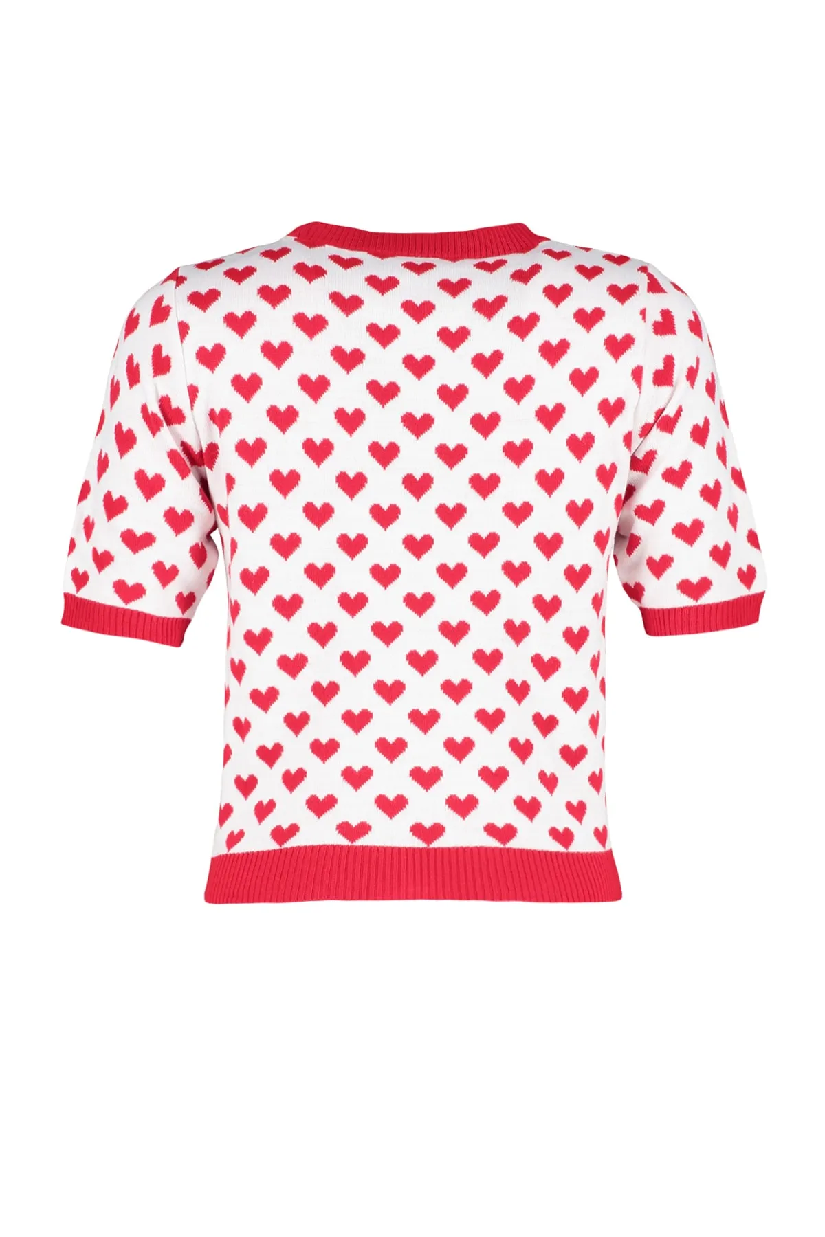 Trendyol Collection  Roter Strickpullover mit Rundhalsausschnitt TWOSS21KZ0008