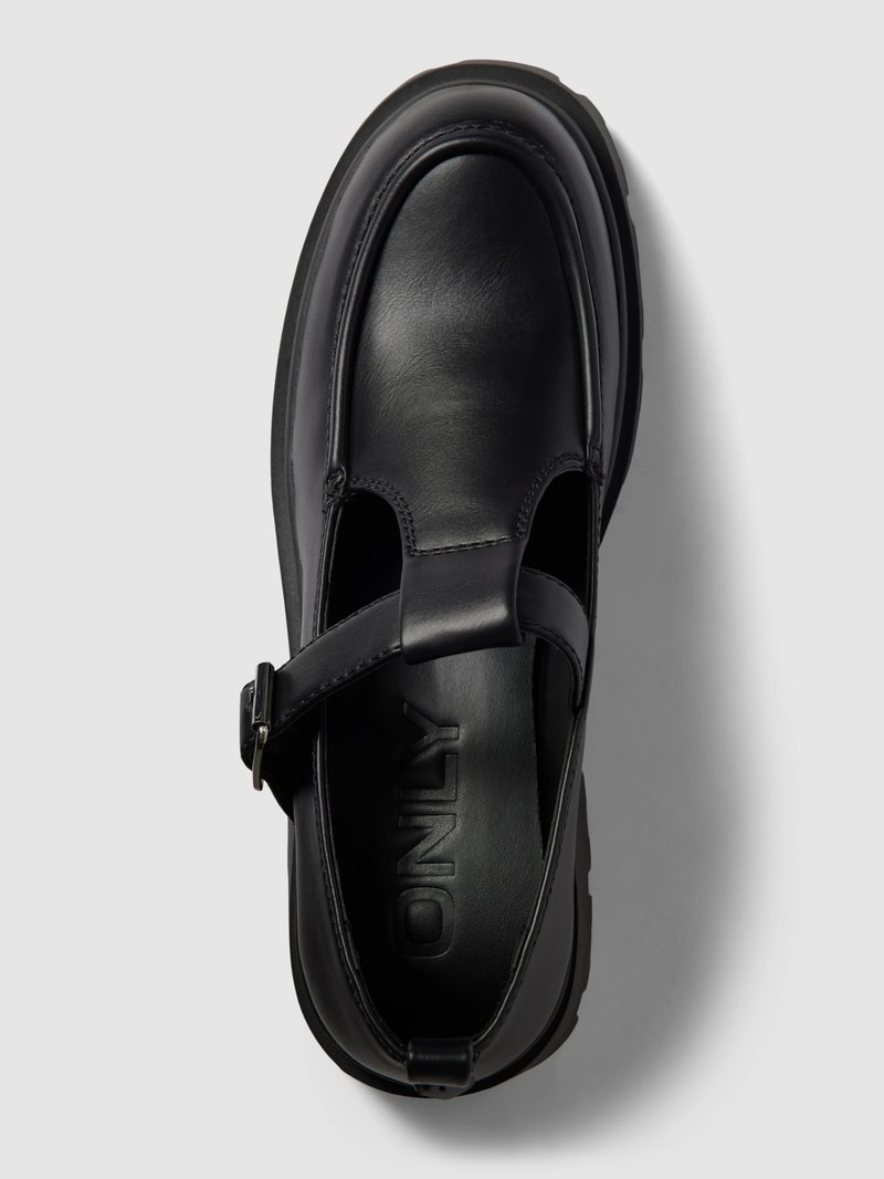 Penny Loafer mit Zierbesatz Modell 'DOJA' in schwarz