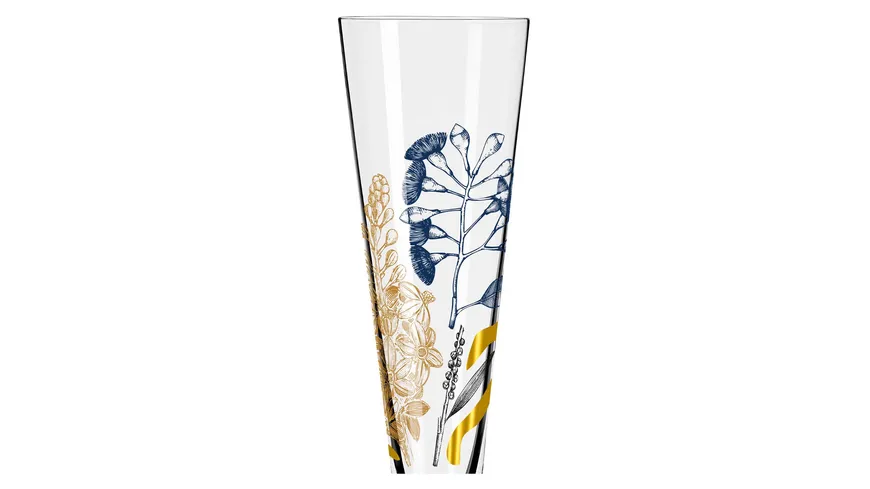 RITZENHOFF Champagnerglas Goldnacht #34 von Concetta Lorenzo Gold, Schwarz