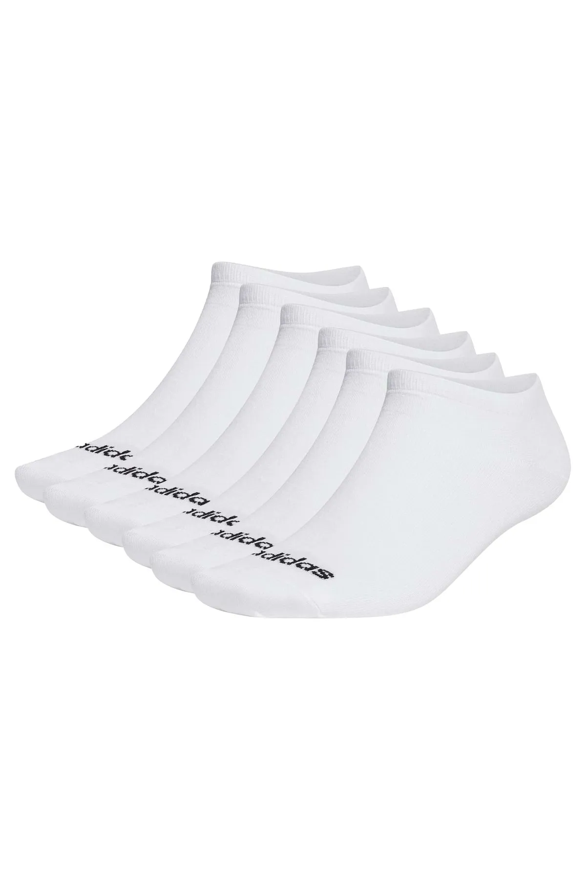adidas  Unisex Sneakersocken, 6er Pack - Thin Linear Low-Cut, dünne Socken, Logo, einfarbig