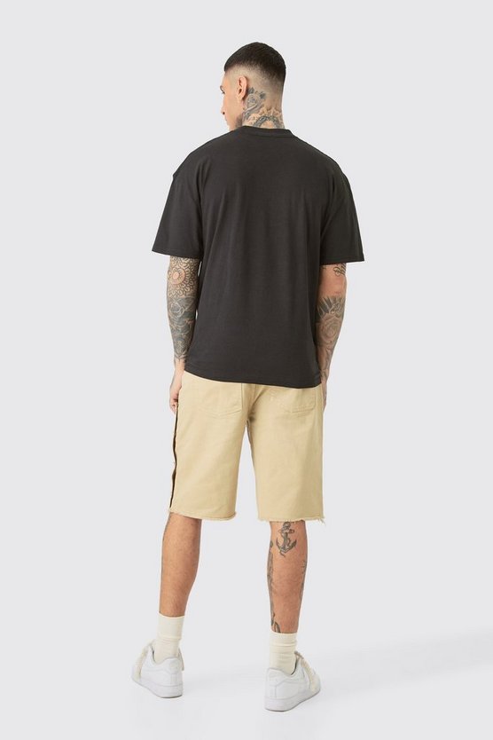 Tall lockere Twill Cargo-Shorts