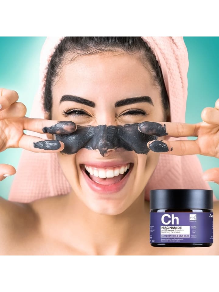 Dr Botanicals Charcoal Superfood Gesichtsmaske Duo – Mattierende Pflege günstig kaufen onesize