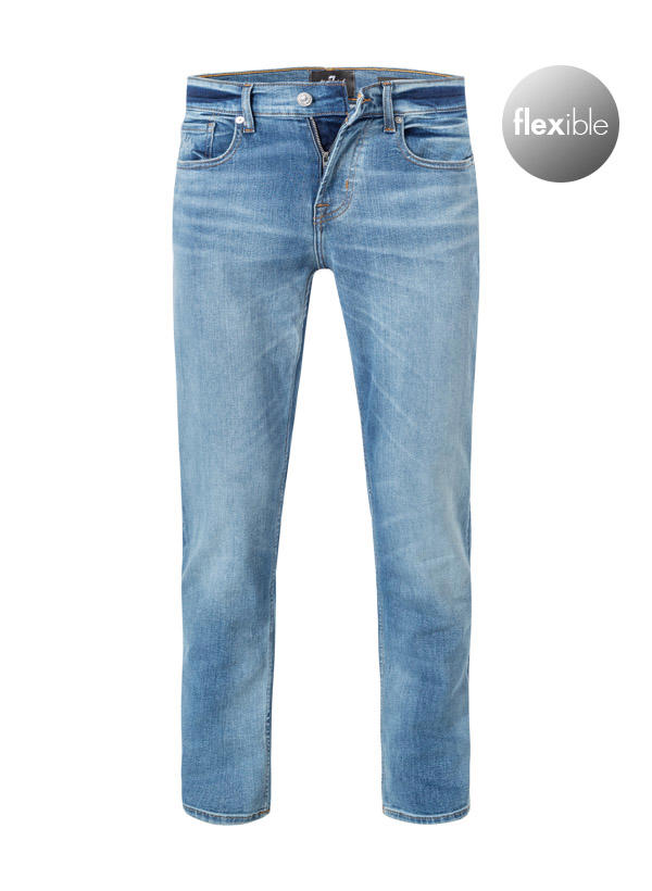 7 for all mankind, Jeans Slimmy, Tapered Fit, Baumwolle T400®, mittelblau