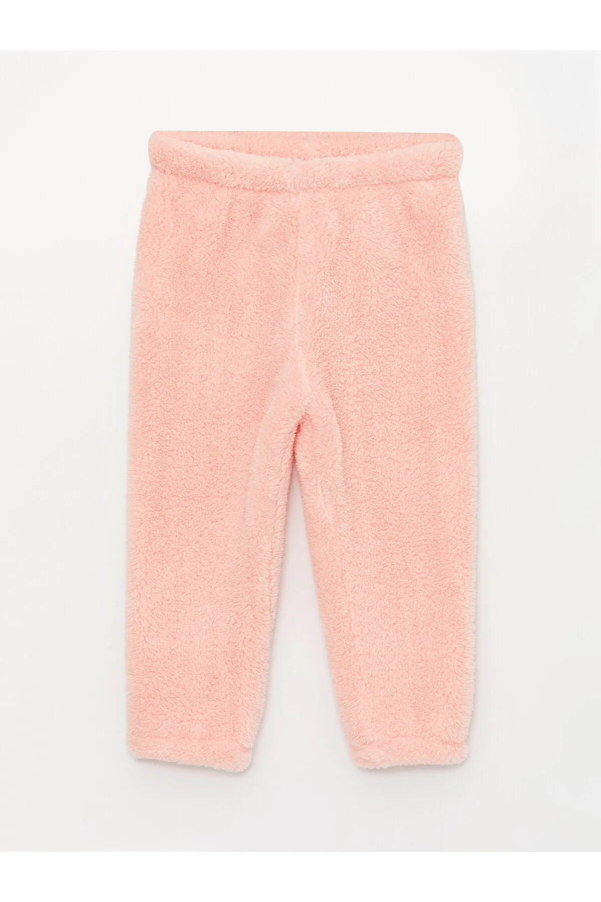 LC Waikiki  Langarm-Pyjama-Set aus besticktem Plüsch mit Rundhalsausschnitt für Babys und Mädchen