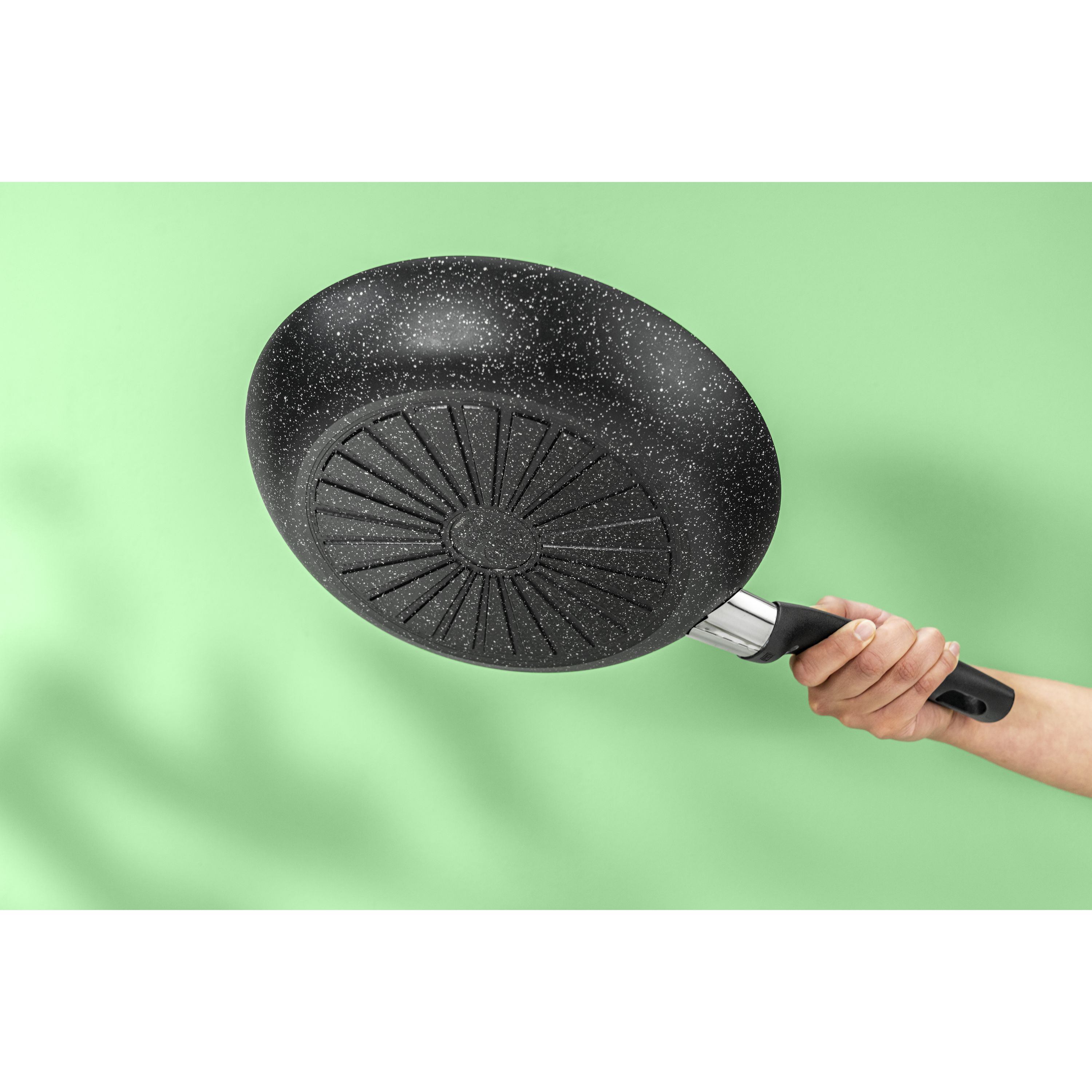 Bratpfanne 32 cm, Aluminium, Schwarz