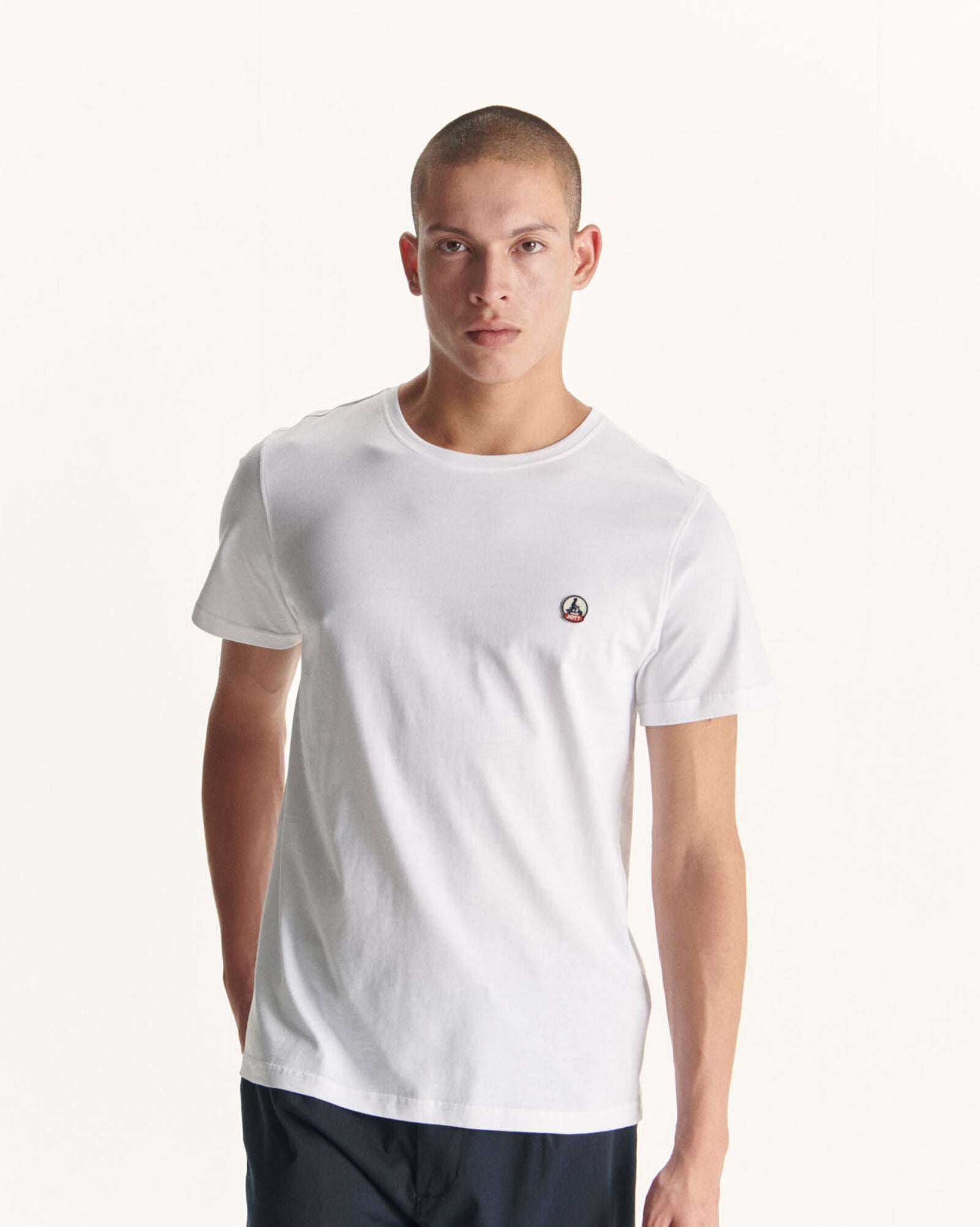 T-shirt homme en coton biologique Blanc Pietro