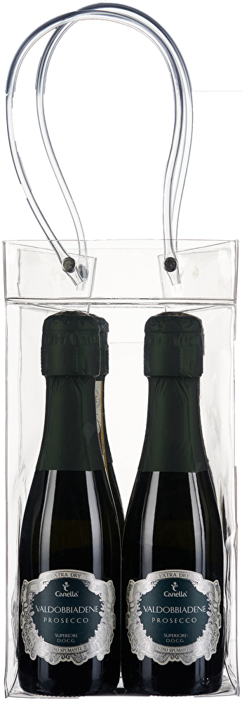 Canella 4 Flaschen Prosecco Extra Dry in Icebag je 200ml