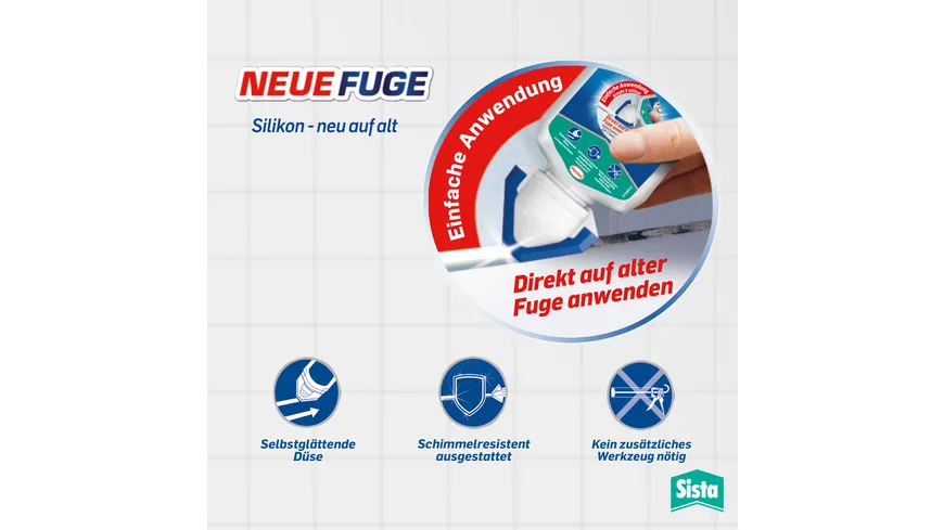 Sista Sanitärsilikon Neue Fuge 80ml 80 ml