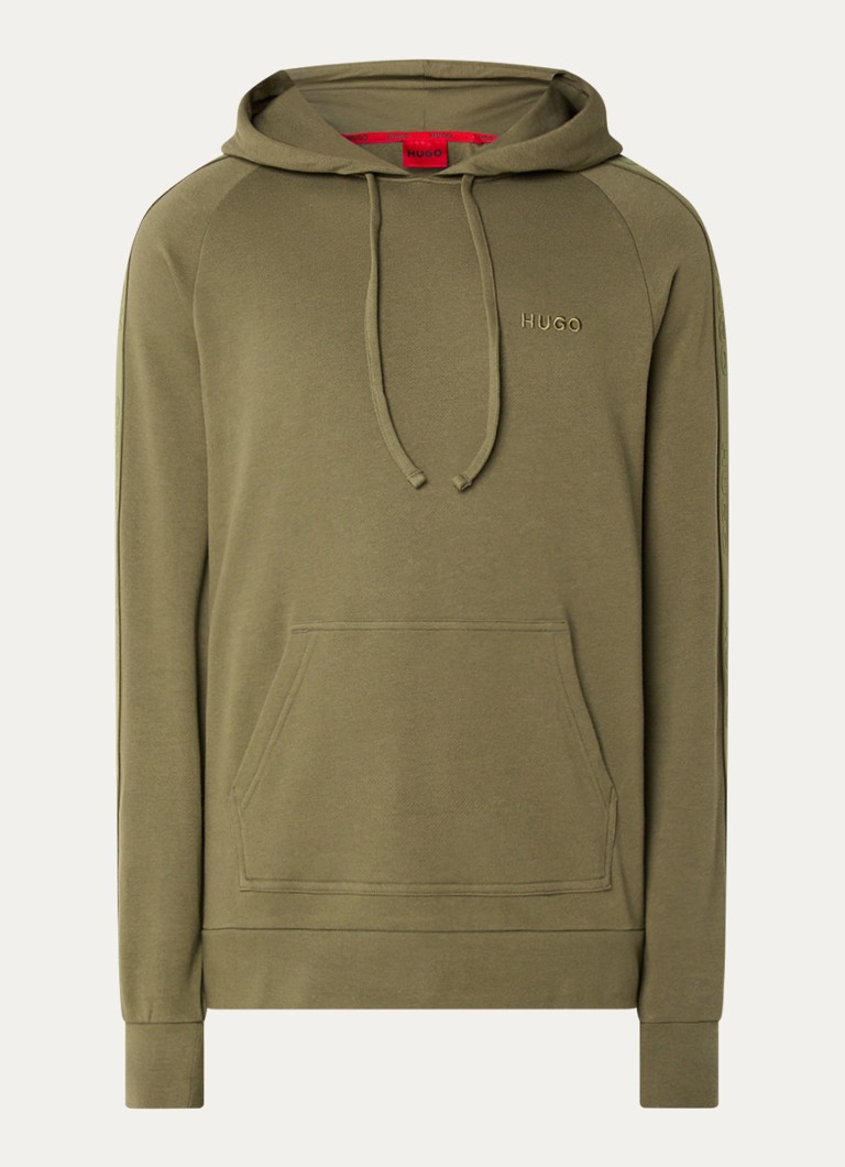 HUGO BOSS Tonal hoodie with logo embroidery