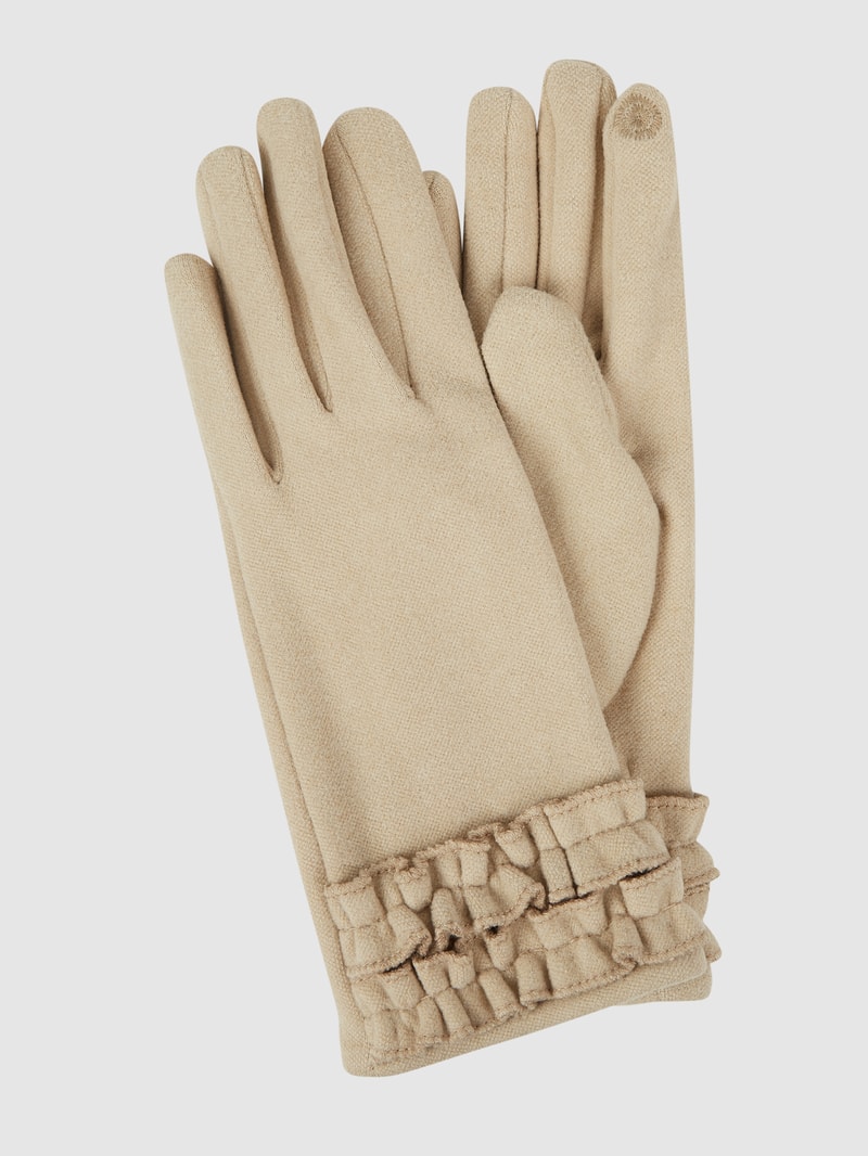 Touchscreen-Handschuhe aus Fleece in beige
