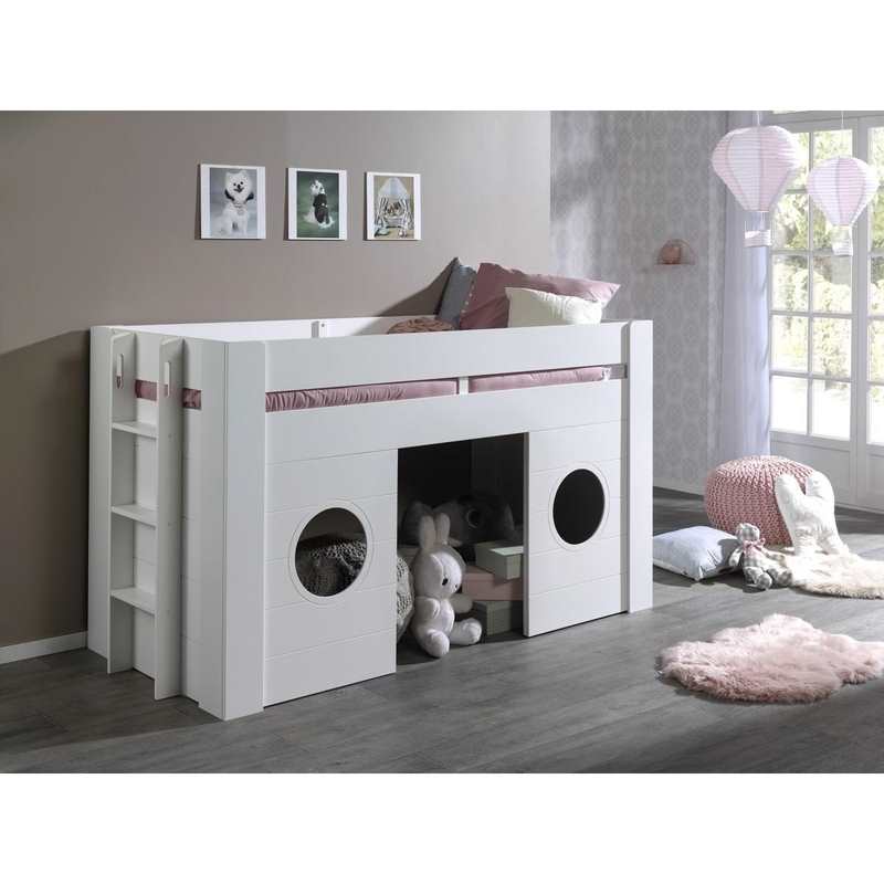 Lit mi-hauteur 90x200cm Freya