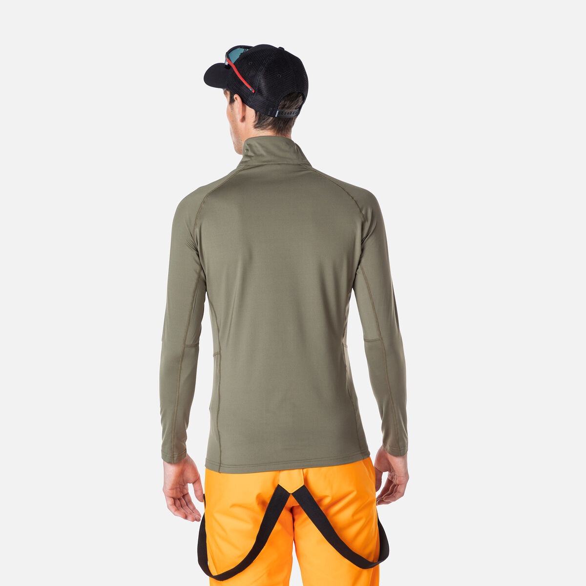Herren-Baselayer-Oberteil mit halbem Reißverschluss