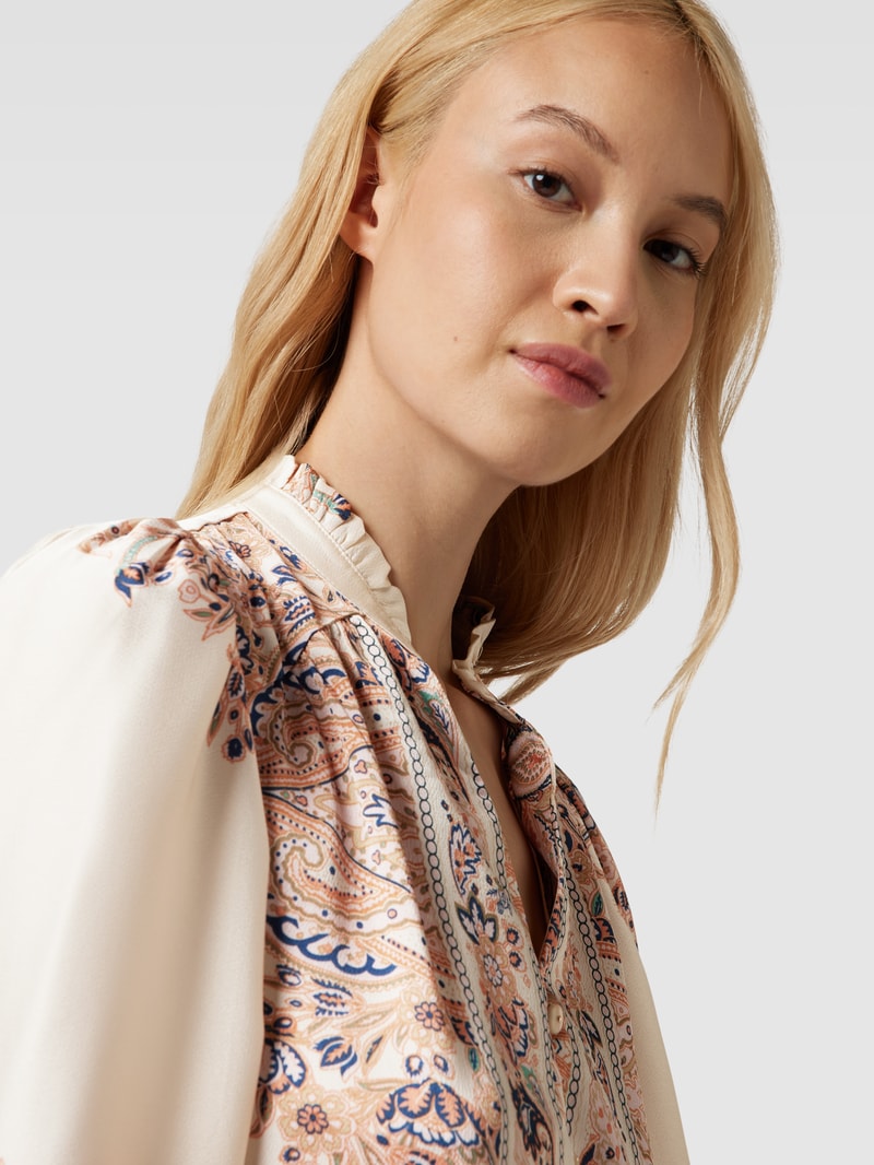 Bluse mit Paisley-Muster Modell 'Massima' in ecru