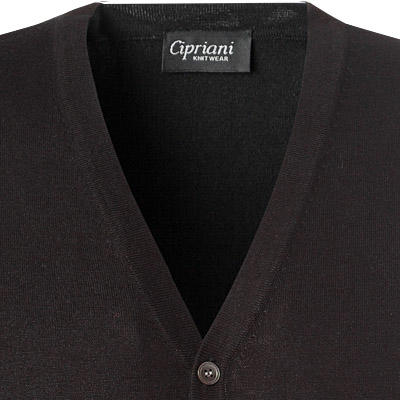 Cipriani, Strickweste, Seide-Kaschmir, schwarz