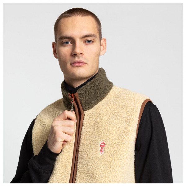 Revolution - Fleece Vest in Block Colors - Fleeceweste