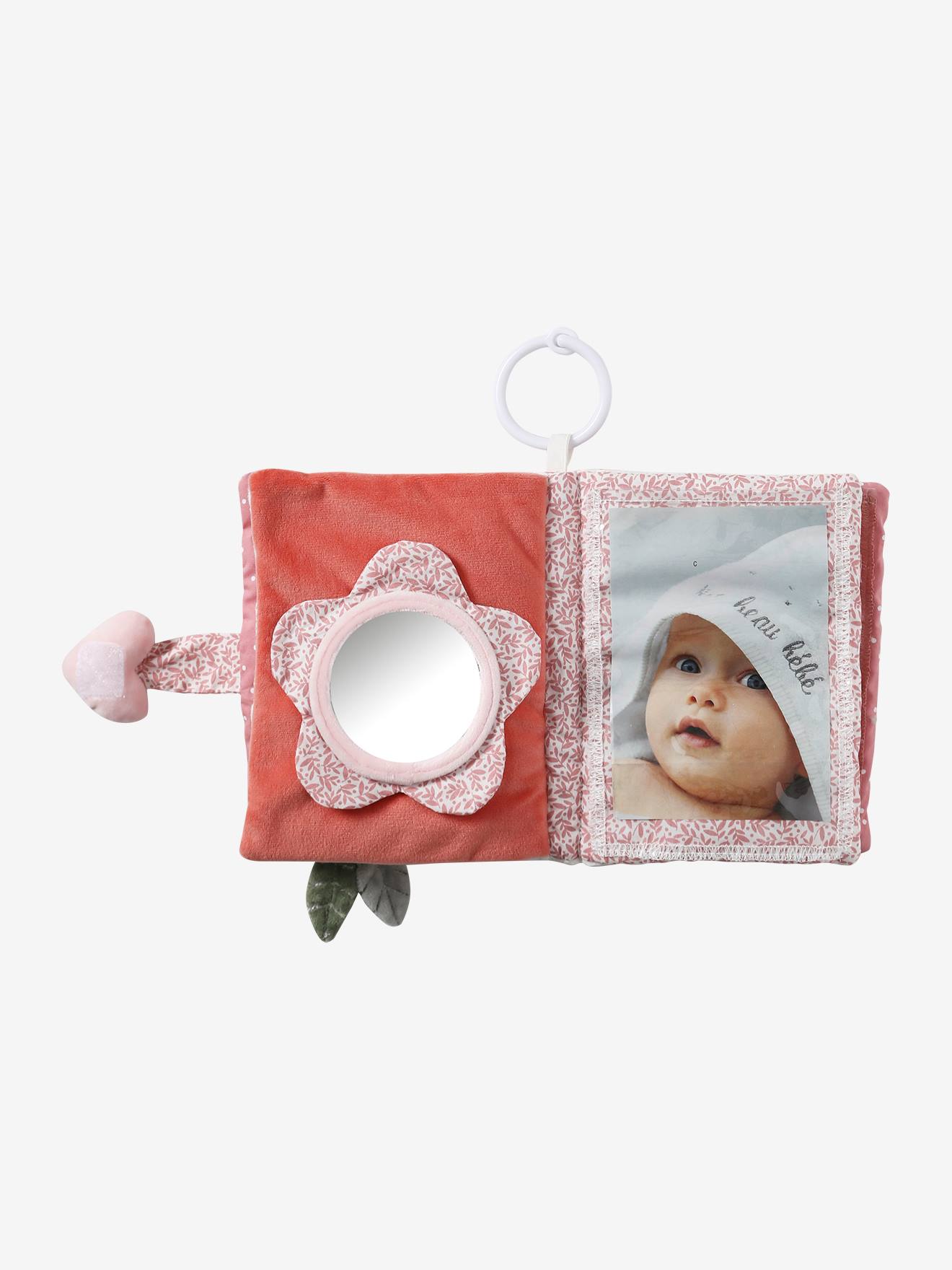 Vertbaudet Baby Activity-Buch ROSA WELT - weiß