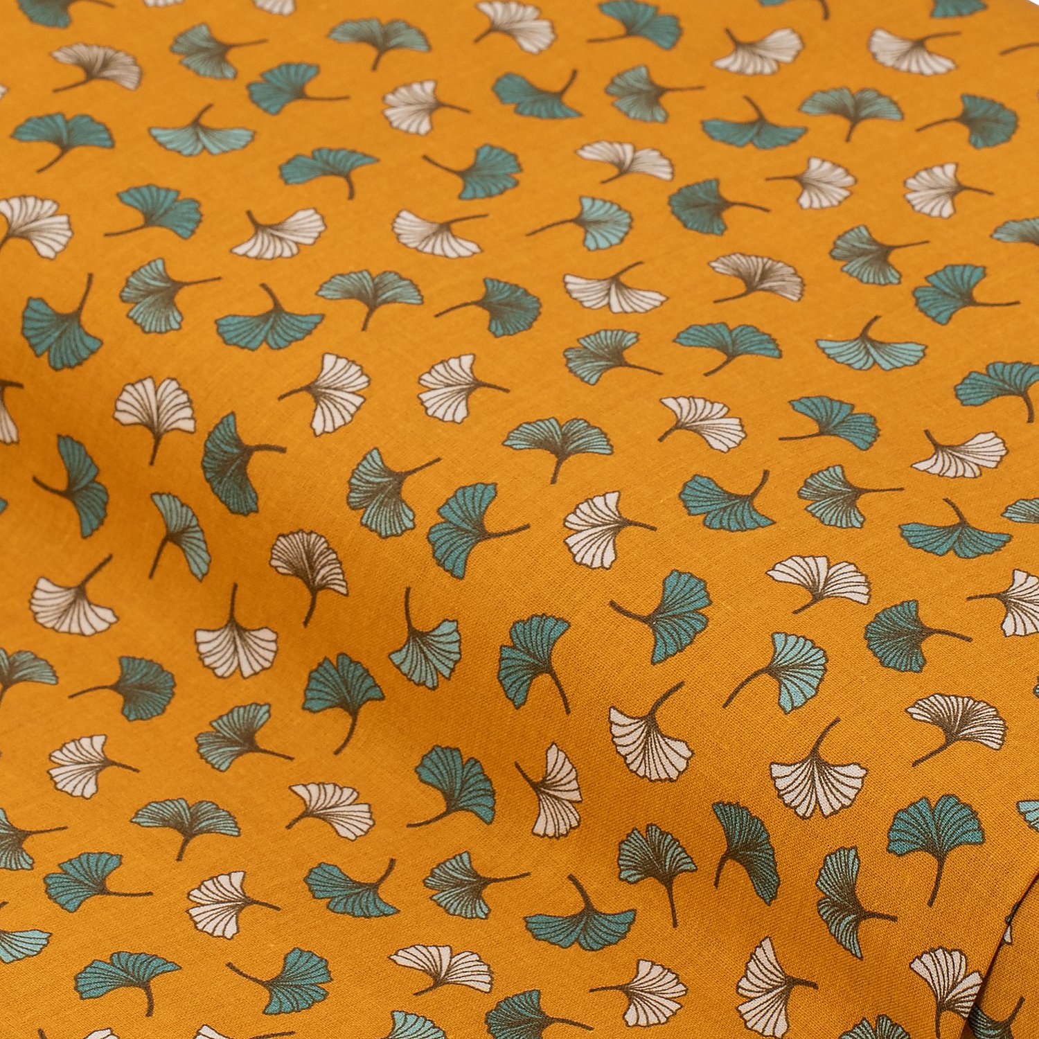 Baumwollstoff Ginkgo 