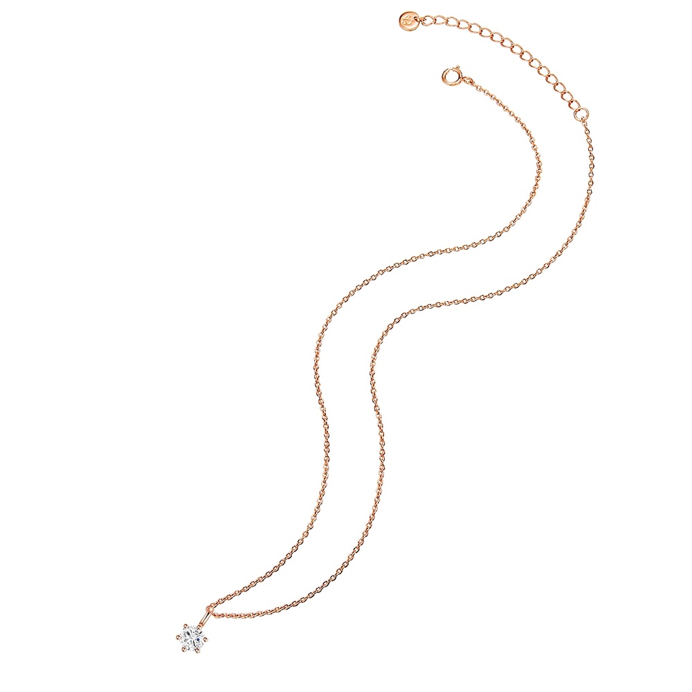 Glanzstücke München Collier en argent Argent sterling Oxyde de zirconium (CZ) en Or rose collier