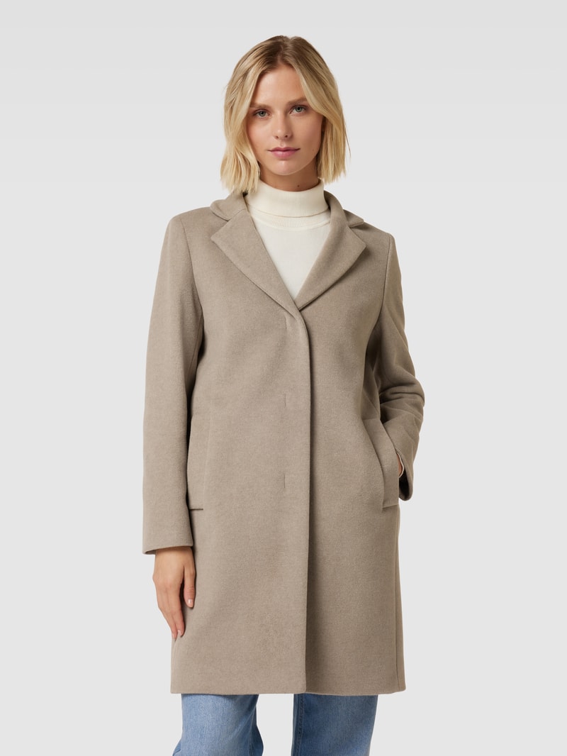 Mantel mit in taupe