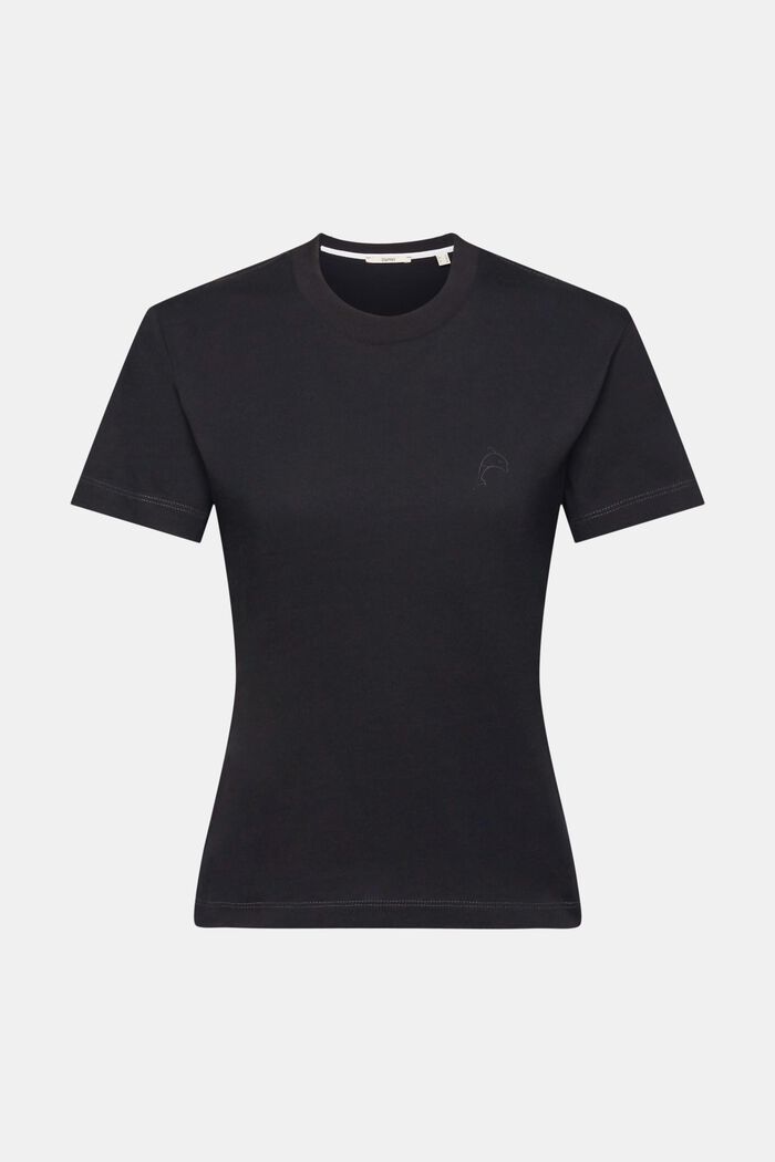 Baumwoll-T-Shirt mit Delfinprint