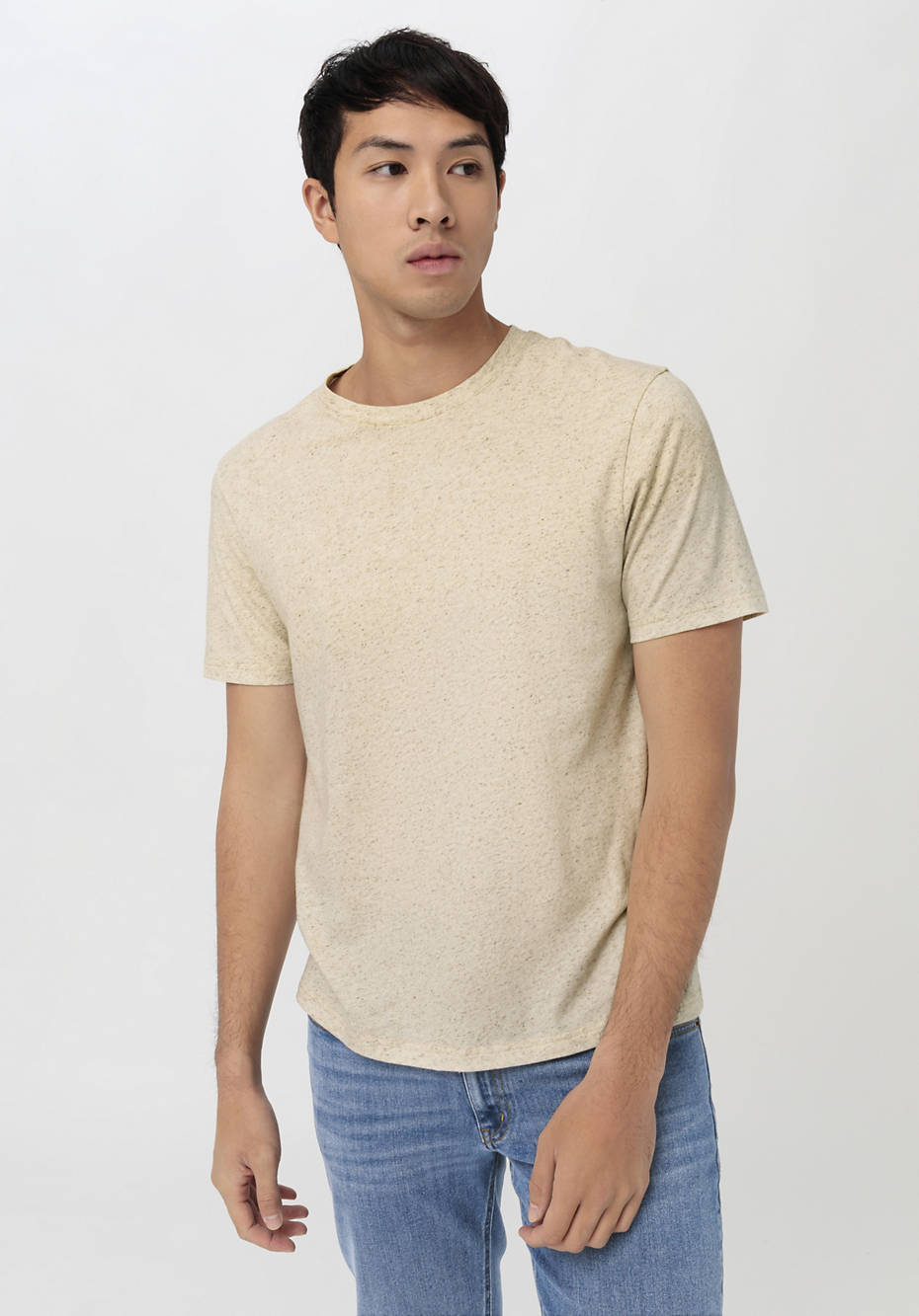 T-Shirt aus Bio-Baumwolle mit Hanf