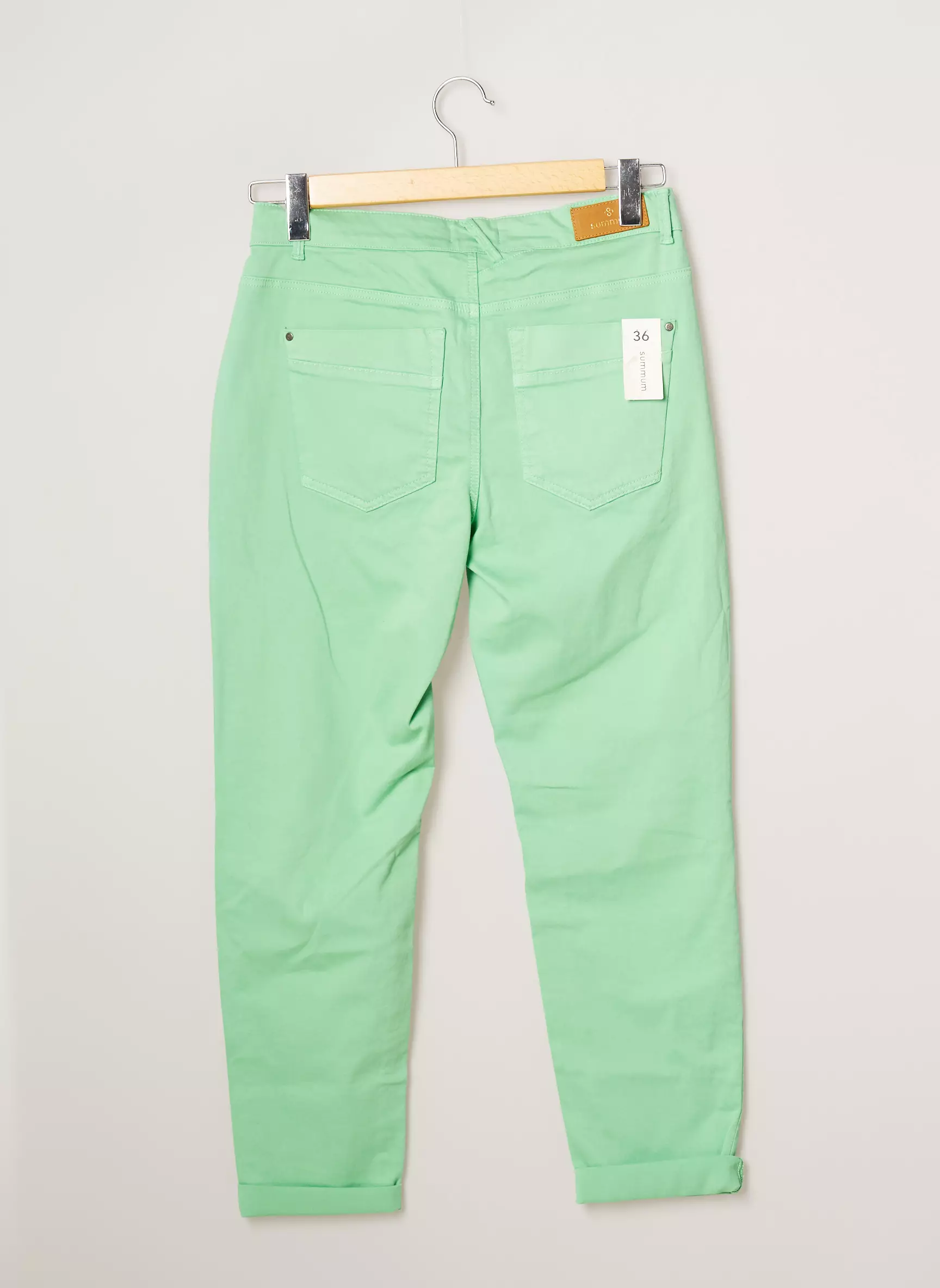 Summum Pantalon7 8 Femme couleur vert