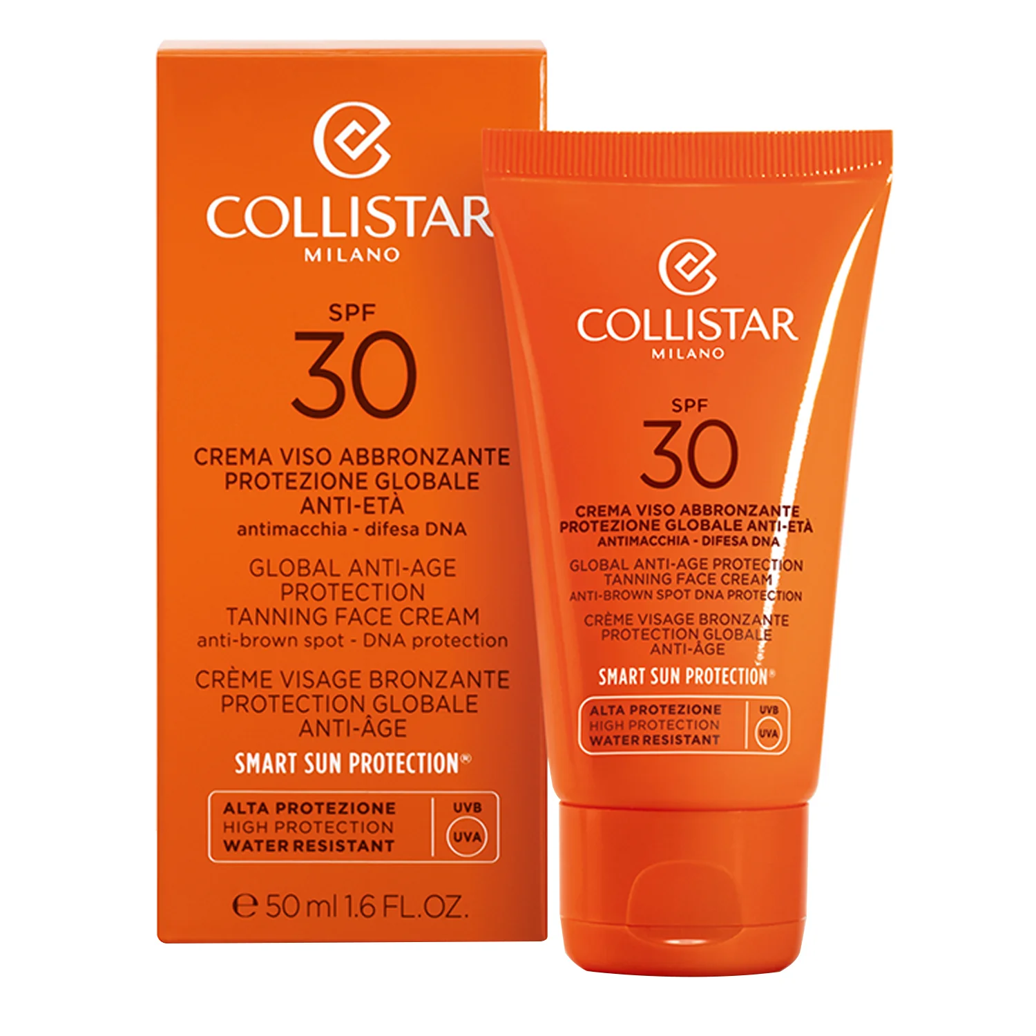 Rusketusvoide kasvoille Global Anti-Aging Protection SPF30 - Korkeasuojainen aurinkosuoja kasvoille.