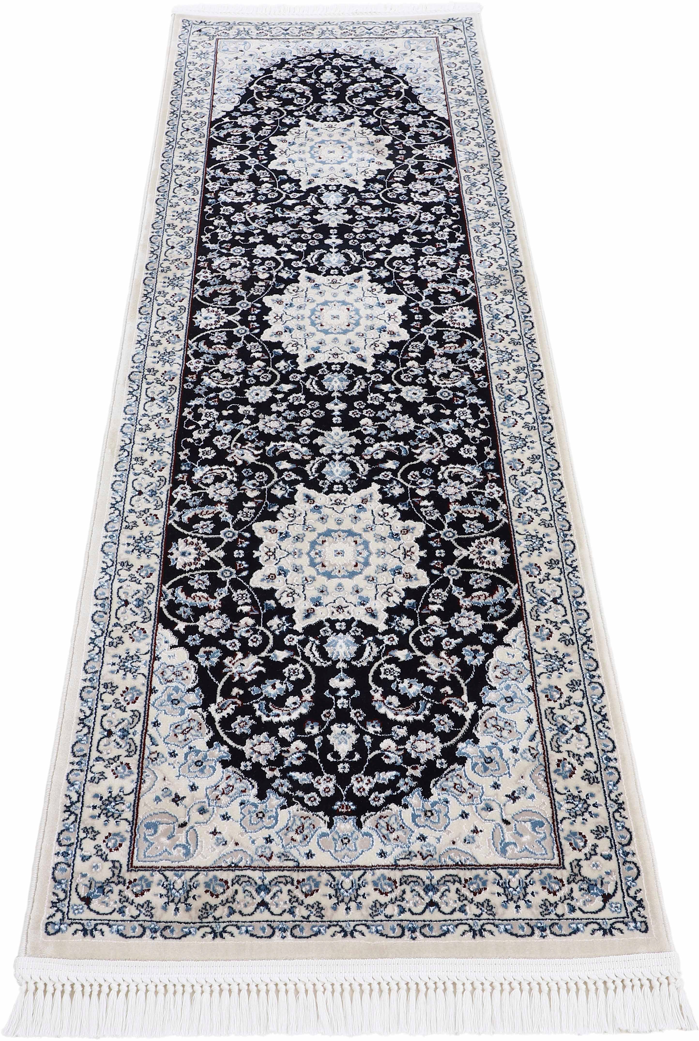 Läufer Nain Diane, carpetfine, rechteckig, Höhe: 8 mm, Kurzflorteppich, Orient Look