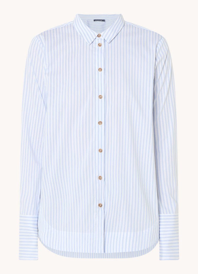 River Woods Blouse with stripe print