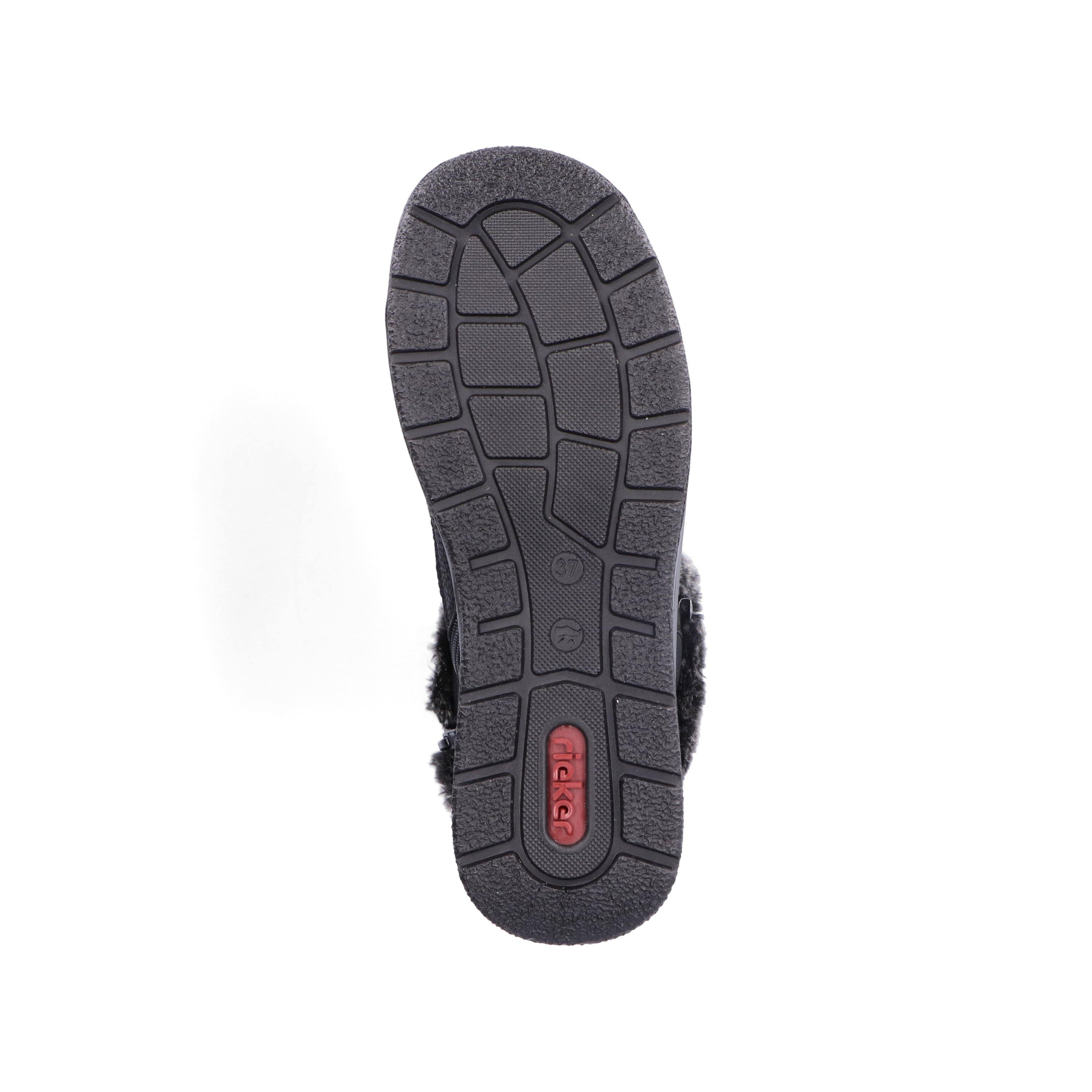 Rieker Damen Schnürstiefel nachtschwarz