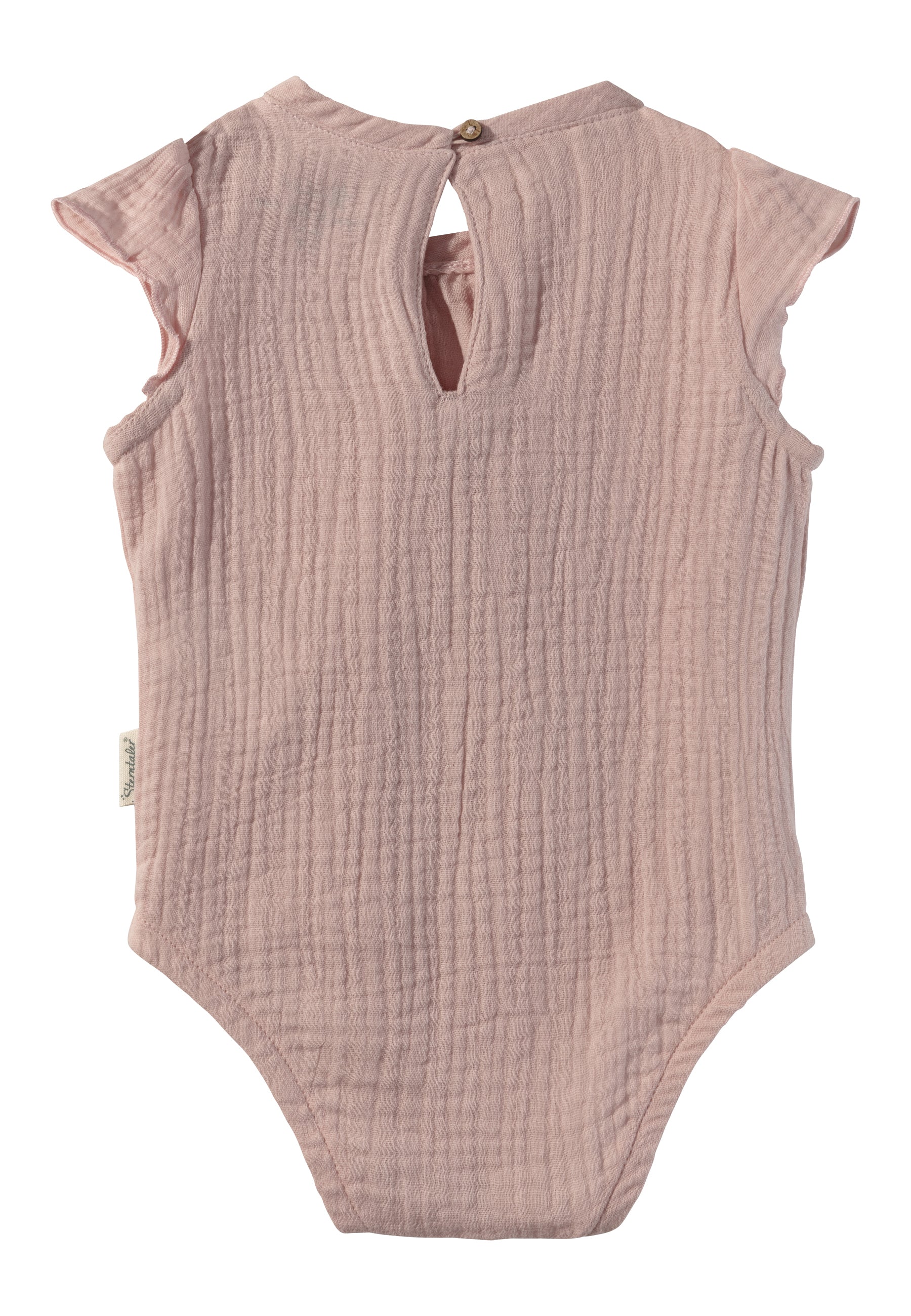 Baby Body mit kurzen Ärmeln in zartrosa