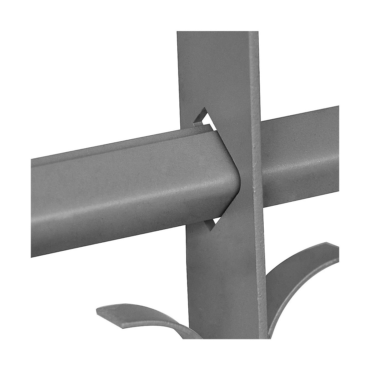 60x50-65cm Balkongeländer Fenster Geländer Stahl Schutzgitter Einbruchschutz