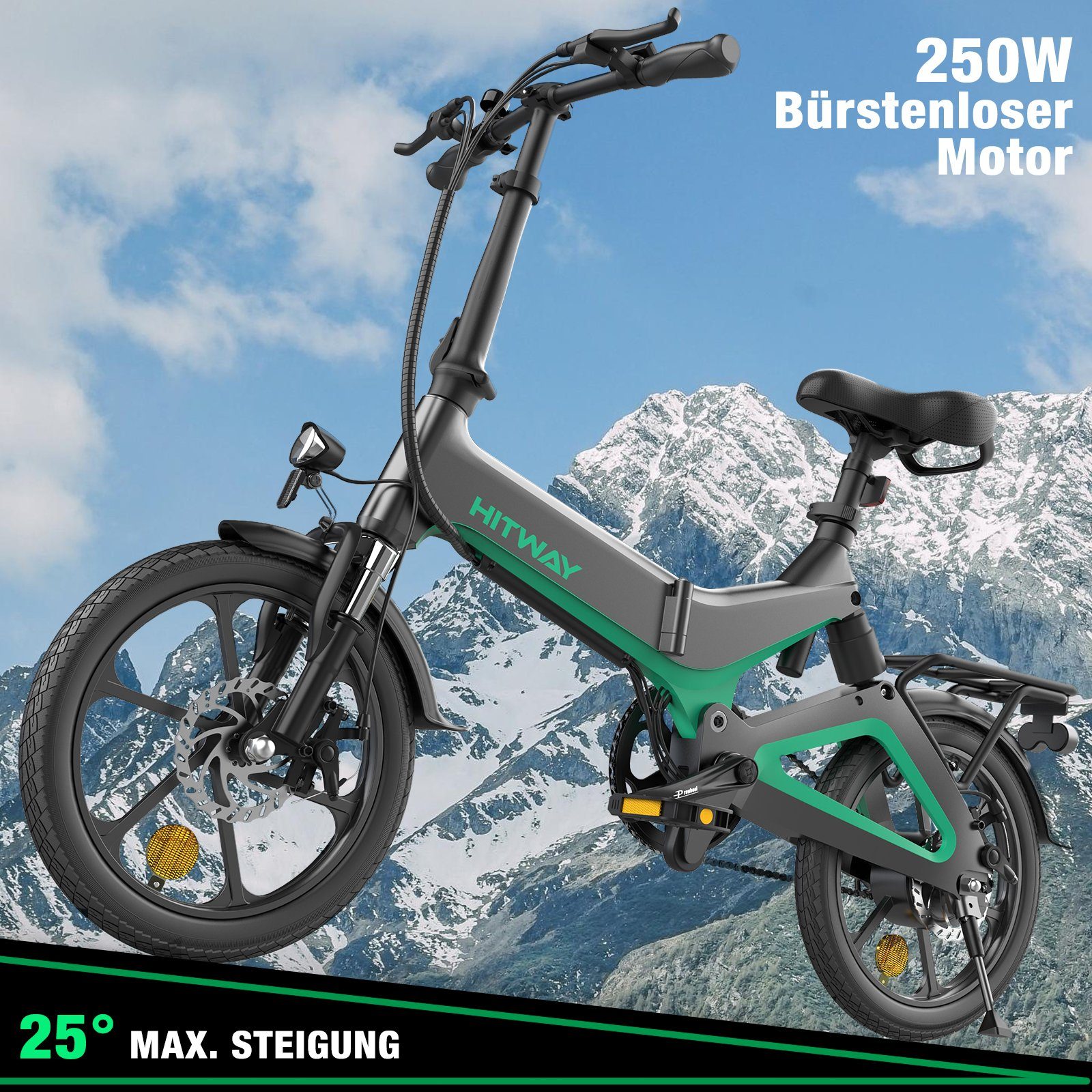 HITWAY E-Bike, Elektrofahrrad 16