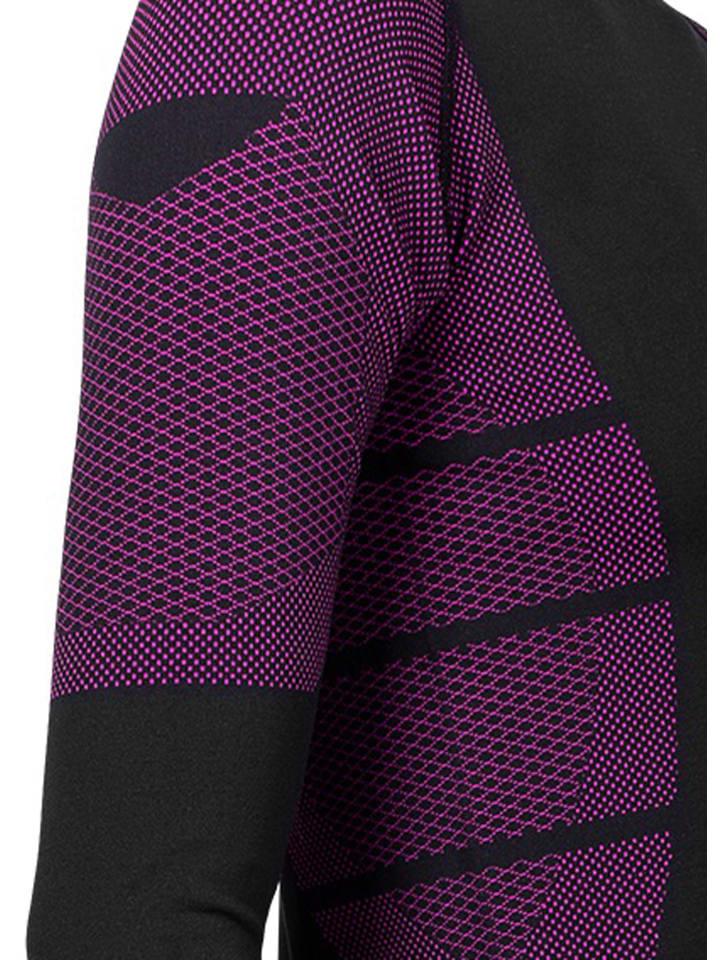 Stark Soul® Skiunterwäsche - Hemd Langarm Funktionswäsche in schwarz-pink günstig kaufen