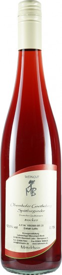 2018 Obernhofer Goetheberg Spätburgunder trocken - LAHN Weingut Massengeil-Beck