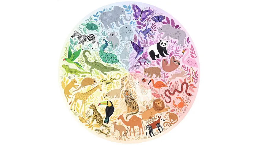Ravensburger Puzzle - Circle of Colors -Animals 500 Teile