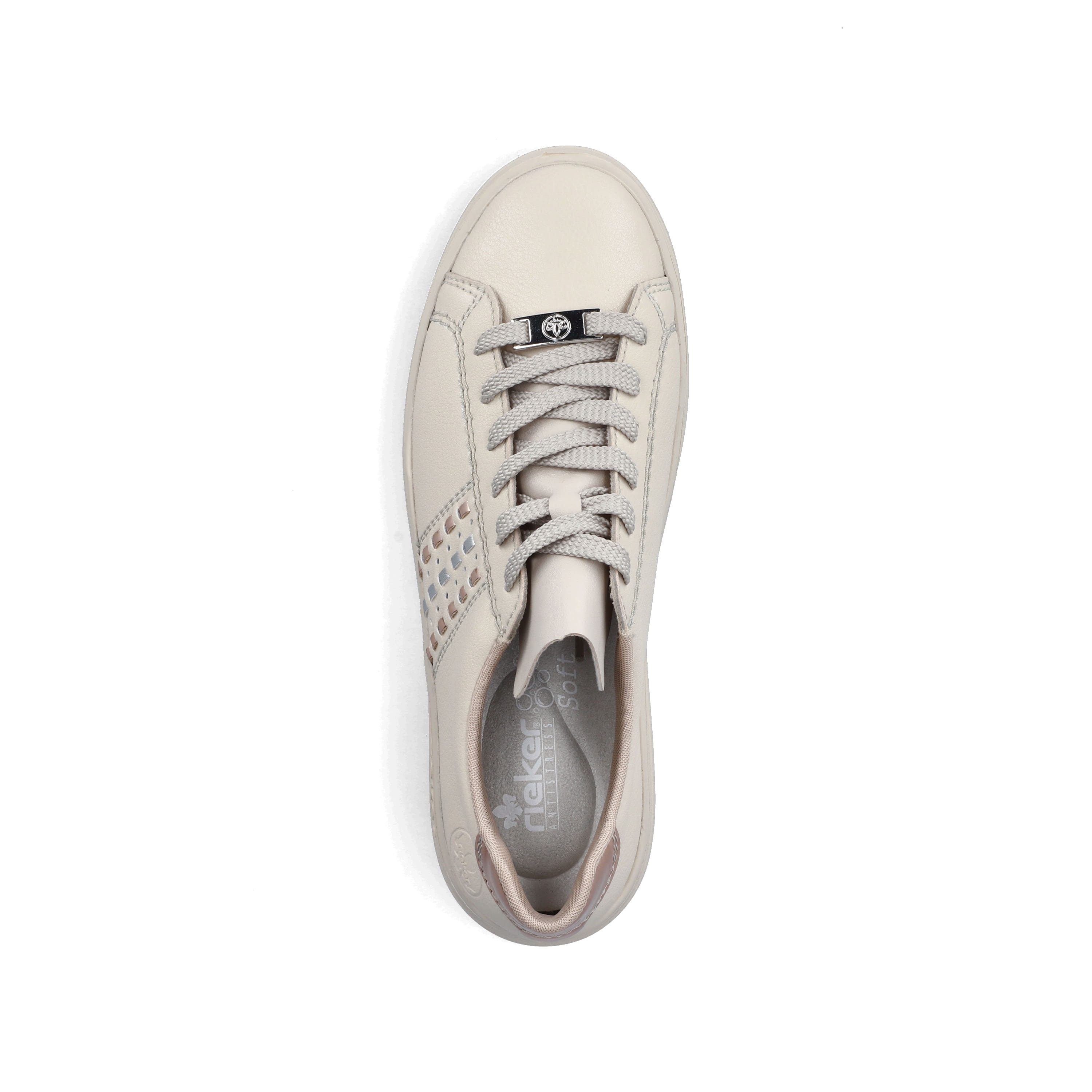 Rieker Damen Sneaker Low hellbeige